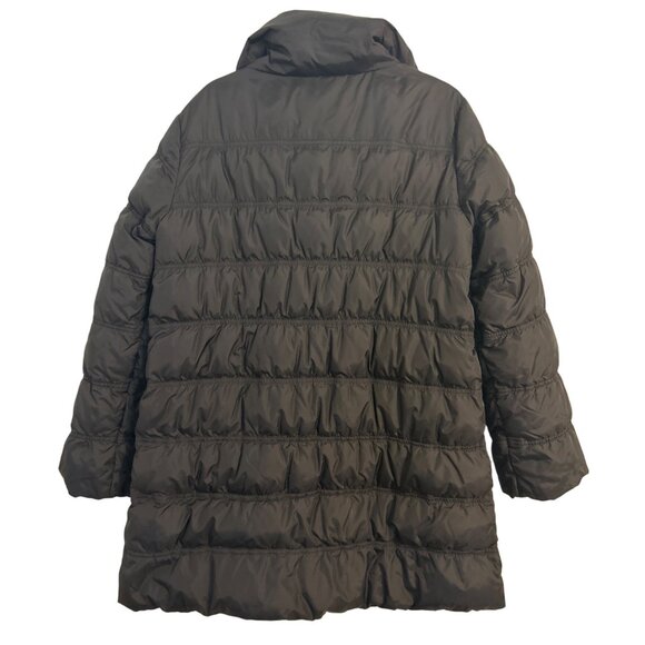 Eileen Fisher Women's M Quilted 80/20 Down Puffer Jacket Timeless Black Cozy - Picture 8 of 14
